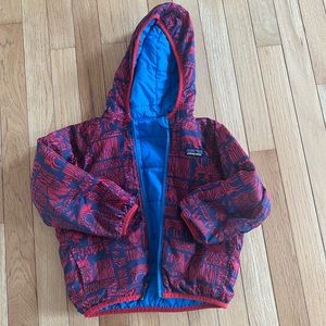 Patagonia reversible down sweater hoodie